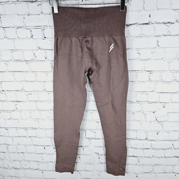 DO YOU EVEN | ribbed waist compression seamless gym workout leggings - Picture 1 of 8